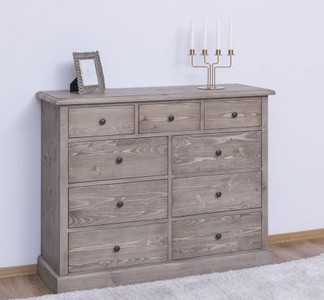 Casa Padrino Kommode im Landhausstil mit 9 Schubladen, 122 x 41 x 97 cm