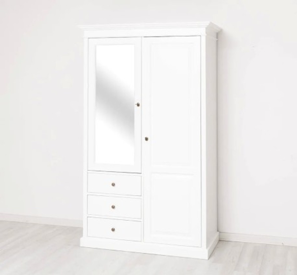 Casa Padrino Armario ropero estilo rústico con 2 puertas y 3 cajones, 121 x 59 x 197 cm Casa Padrino Armario ropero estilo rústico con 2 puertas y 3 cajones, 121 x 59 x 197 cm