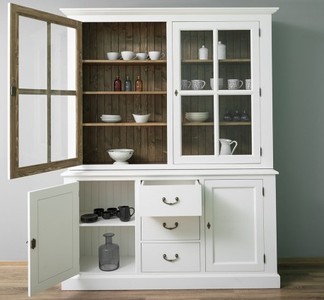 Casa Padrino Sideboard im Landhausstil mit 2 Türen, 179 x 47 x 225 cm