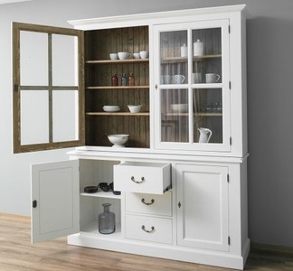 Casa Padrino Sideboard im Landhausstil mit 2 Türen, 179 x 47 x 225 cm