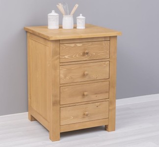 Casa Padrino Küchenschrank im Landhausstil mit 4 Schubladen, 67 x 65 x 90 cm