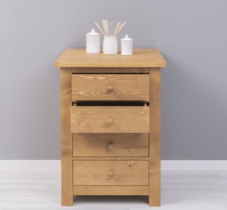 Casa Padrino Küchenschrank im Landhausstil mit 4 Schubladen, 67 x 65 x 90 cm