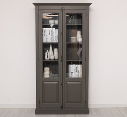 Casa Padrino Display Cabinet Country Style with 2 doors, 110 x 40 x 210 cm