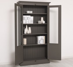 Casa Padrino Display Cabinet Country Style with 2 doors, 110 x 40 x 210 cm