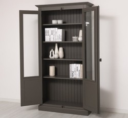 Casa Padrino Display Cabinet Country Style with 2 doors, 110 x 40 x 210 cm