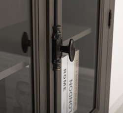 Casa Padrino Display Cabinet Country Style with 2 doors, 110 x 40 x 210 cm