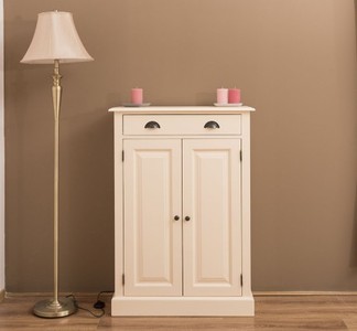 Casa Padrino Armadio stile country con 2 ante e 1 cassetto, 85 x 35 x 120 cm