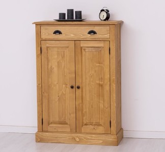 Casa Padrino Schrank im Landhausstil mit 2 Türen und 1 Schublade, 85 x 35 x 120 cm