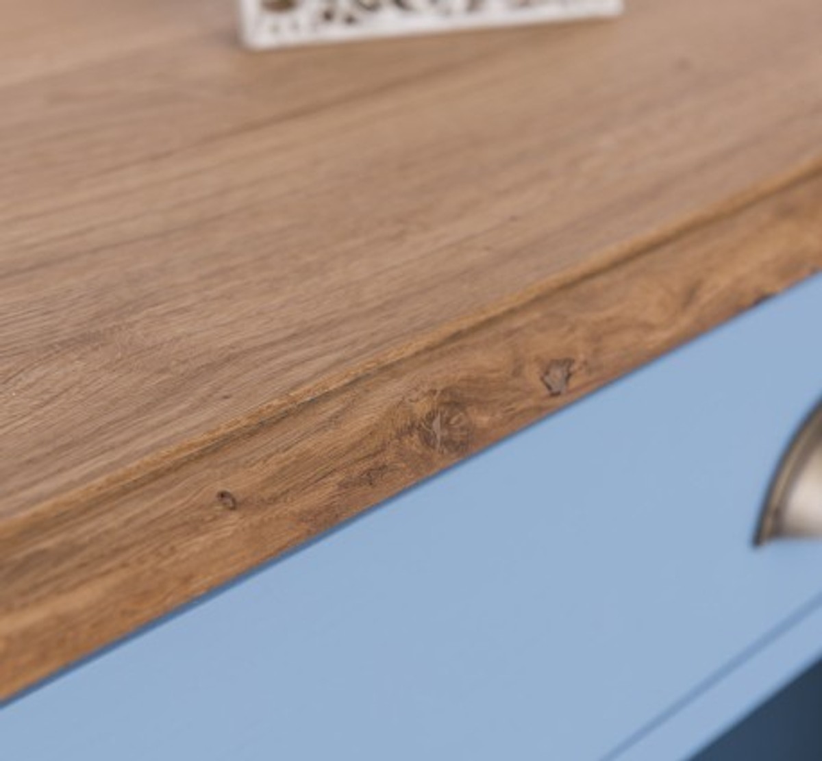 Casa Padrino Schrank im Landhausstil mit 2 Türen, 1 Schublade und Eichenholzplatte, 85 x 35 x 120 cm Casa Padrino Schrank im Landhausstil mit 2 Türen, 1 Schublade und Eichenholzplatte, 85 x 35 x 120 cm