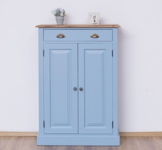 Casa Padrino Armadio stile country con 2 ante, 1 cassetto e piano in rovere, 85 x 35 x 120 cm