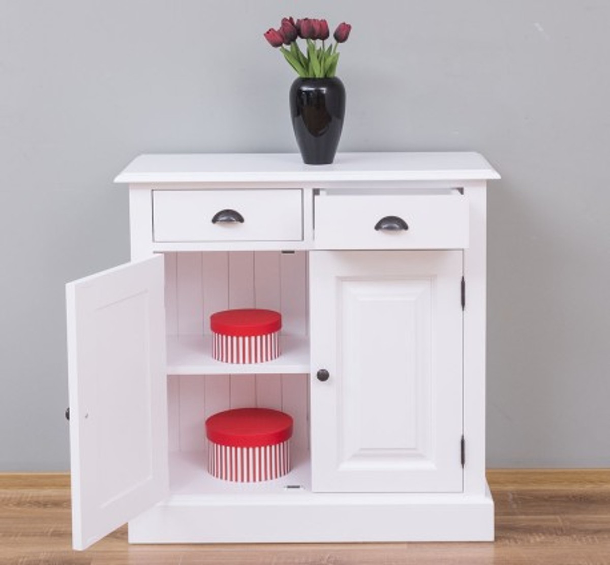 Casa Padrino Armoire style campagne avec 2 portes et 2 tiroirs, 85 x 35 x 85 cm Casa Padrino Armoire style campagne avec 2 portes et 2 tiroirs, 85 x 35 x 85 cm