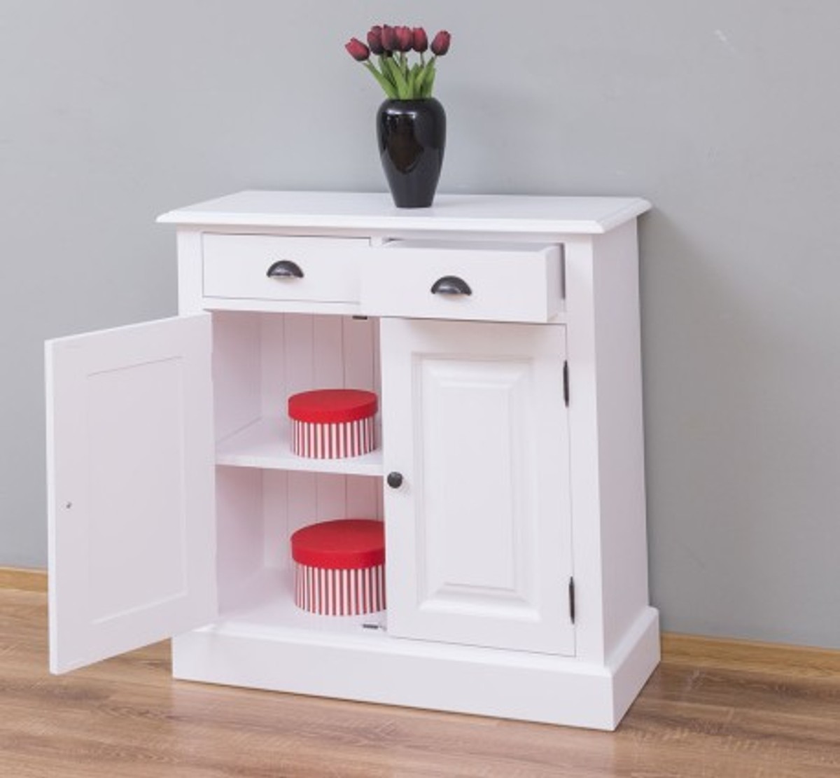 Casa Padrino Armoire style campagne avec 2 portes et 2 tiroirs, 85 x 35 x 85 cm Casa Padrino Armoire style campagne avec 2 portes et 2 tiroirs, 85 x 35 x 85 cm