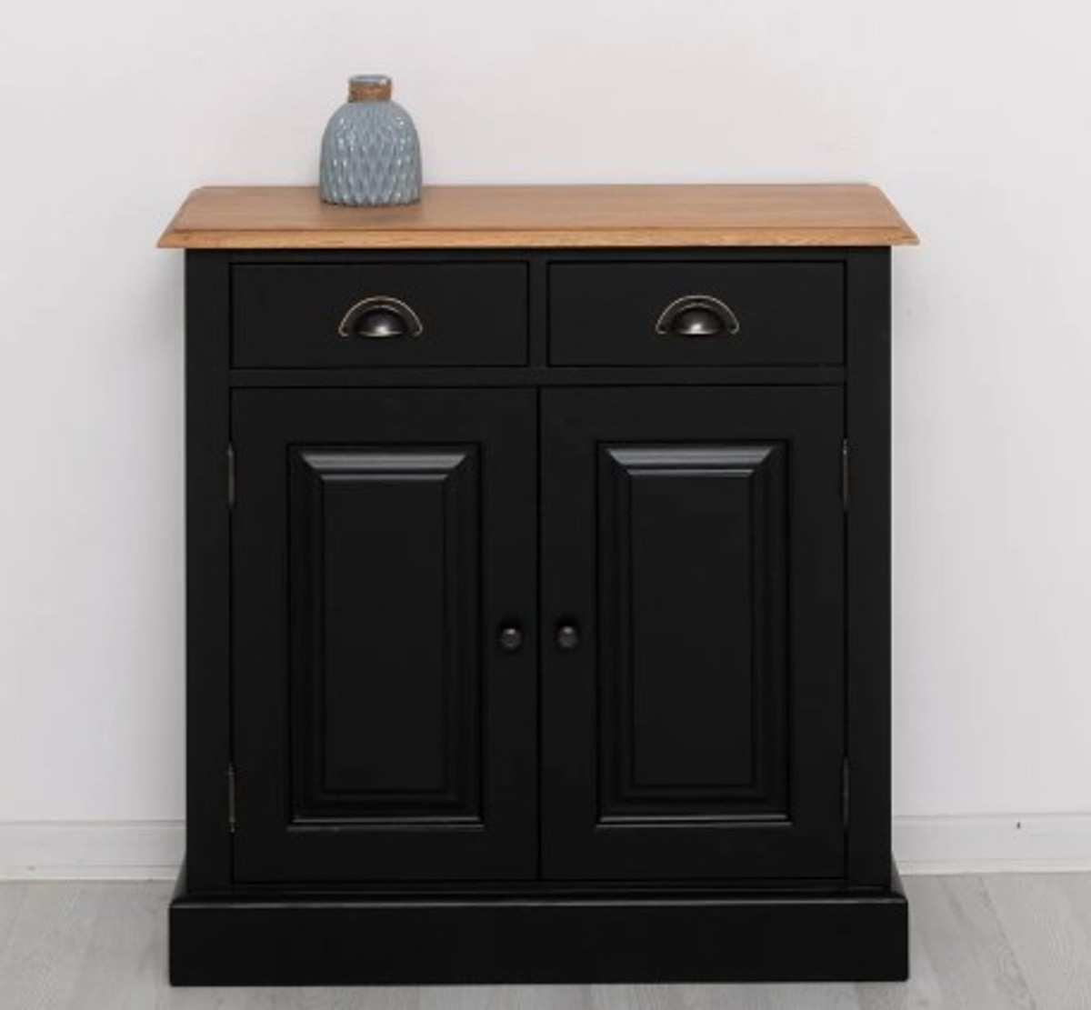 Casa Padrino Armadio stile country con 2 ante, 2 cassetti e piano in rovere, 85 x 35 x 85 cm Casa Padrino Armadio stile country con 2 ante, 2 cassetti e piano in rovere, 85 x 35 x 85 cm