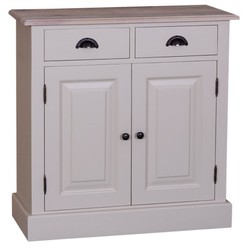 Casa Padrino Armadio stile country con 2 ante, 2 cassetti e piano in rovere, 85 x 35 x 85 cm Casa Padrino Armadio stile country con 2 ante, 2 cassetti e piano in rovere, 85 x 35 x 85 cm