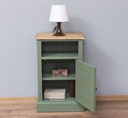 Casa Padrino Mesita de noche estilo rústico con 1 puerta, 47 x 32 x 74 cm Casa Padrino Mesita de noche estilo rústico con 1 puerta, 47 x 32 x 74 cm
