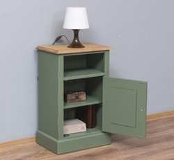 Casa Padrino Mesita de noche estilo rústico con 1 puerta, 47 x 32 x 74 cm Casa Padrino Mesita de noche estilo rústico con 1 puerta, 47 x 32 x 74 cm