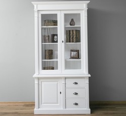 Casa Padrino Display Cabinet Country Style with 1 door, 120 x 51 x 228 cm
