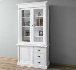 Casa Padrino Display Cabinet Country Style with 1 door, 120 x 51 x 228 cm