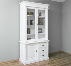Casa Padrino Display Cabinet Country Style with 1 door, 120 x 51 x 228 cm