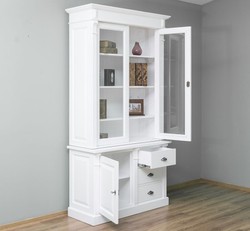 Casa Padrino Display Cabinet Country Style with 1 door, 120 x 51 x 228 cm
