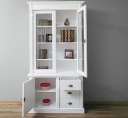 Casa Padrino Display Cabinet Country Style with 1 door, 120 x 51 x 228 cm