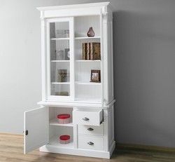 Casa Padrino Display Cabinet Country Style with 1 door, 120 x 51 x 228 cm