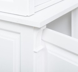 Casa Padrino Display Cabinet Country Style with 1 door, 120 x 51 x 228 cm