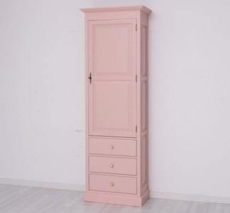 Casa Padrino Kleiderschrank im Landhausstil mit 3 Schubladen, 75 x 40 x 220 cm