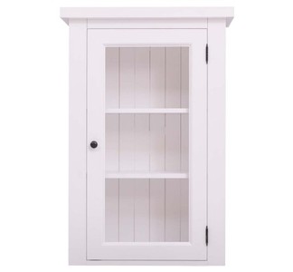 Casa Padrino Mobile da cucina stile country con 1 anta in vetro, 67 x 31 x 100 cm