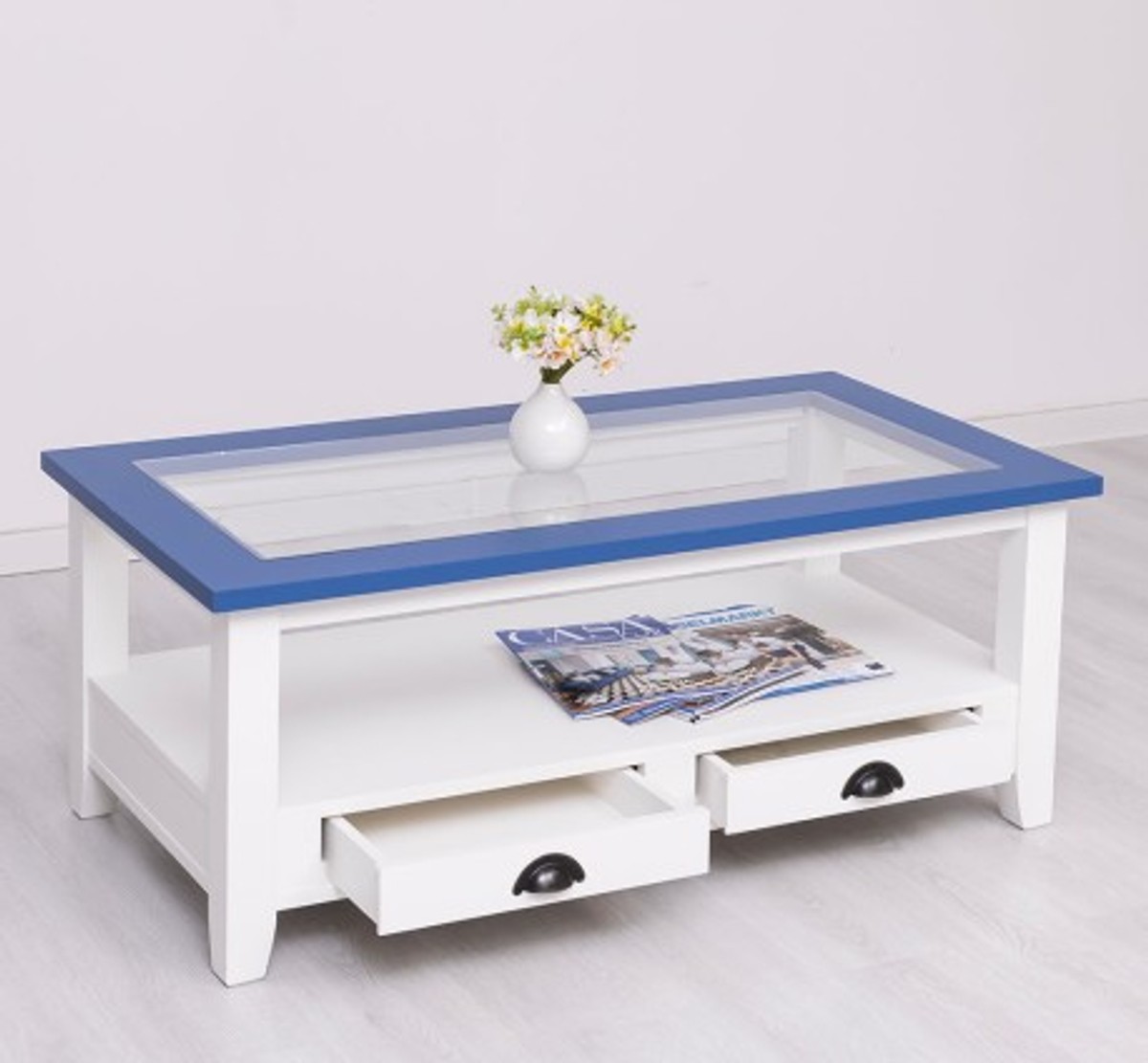Casa Padrino Couchtisch im Landhausstil, 120 x 65 x 48 cm