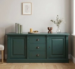 Casa Padrino Sideboard im Landhausstil mit 2 Türen und 3 Schubladen, 179 x 51 x 78 cm Casa Padrino Sideboard im Landhausstil mit 2 Türen und 3 Schubladen, 179 x 51 x 78 cm