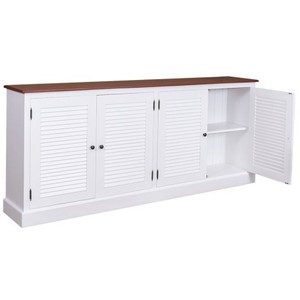 Casa Padrino Sideboard im Landhausstil mit 4 Türen, 209 x 37 x 90 cm