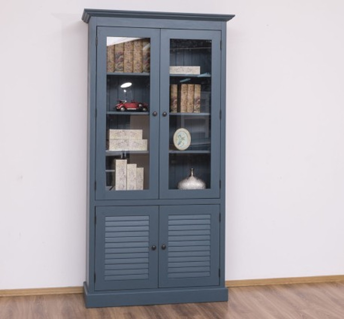 Casa Padrino Display Cabinet Country Style with 2 glass doors, 110 x 39 x 210 cm Casa Padrino Display Cabinet Country Style with 2 glass doors, 110 x 39 x 210 cm