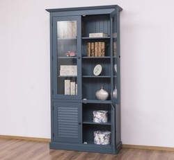 Casa Padrino Display Cabinet Country Style with 2 glass doors, 110 x 39 x 210 cm Casa Padrino Display Cabinet Country Style with 2 glass doors, 110 x 39 x 210 cm