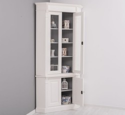 Casa Padrino Vitrine im Landhausstil, 114 x 52 x 228 cm Casa Padrino Vitrine im Landhausstil, 114 x 52 x 228 cm
