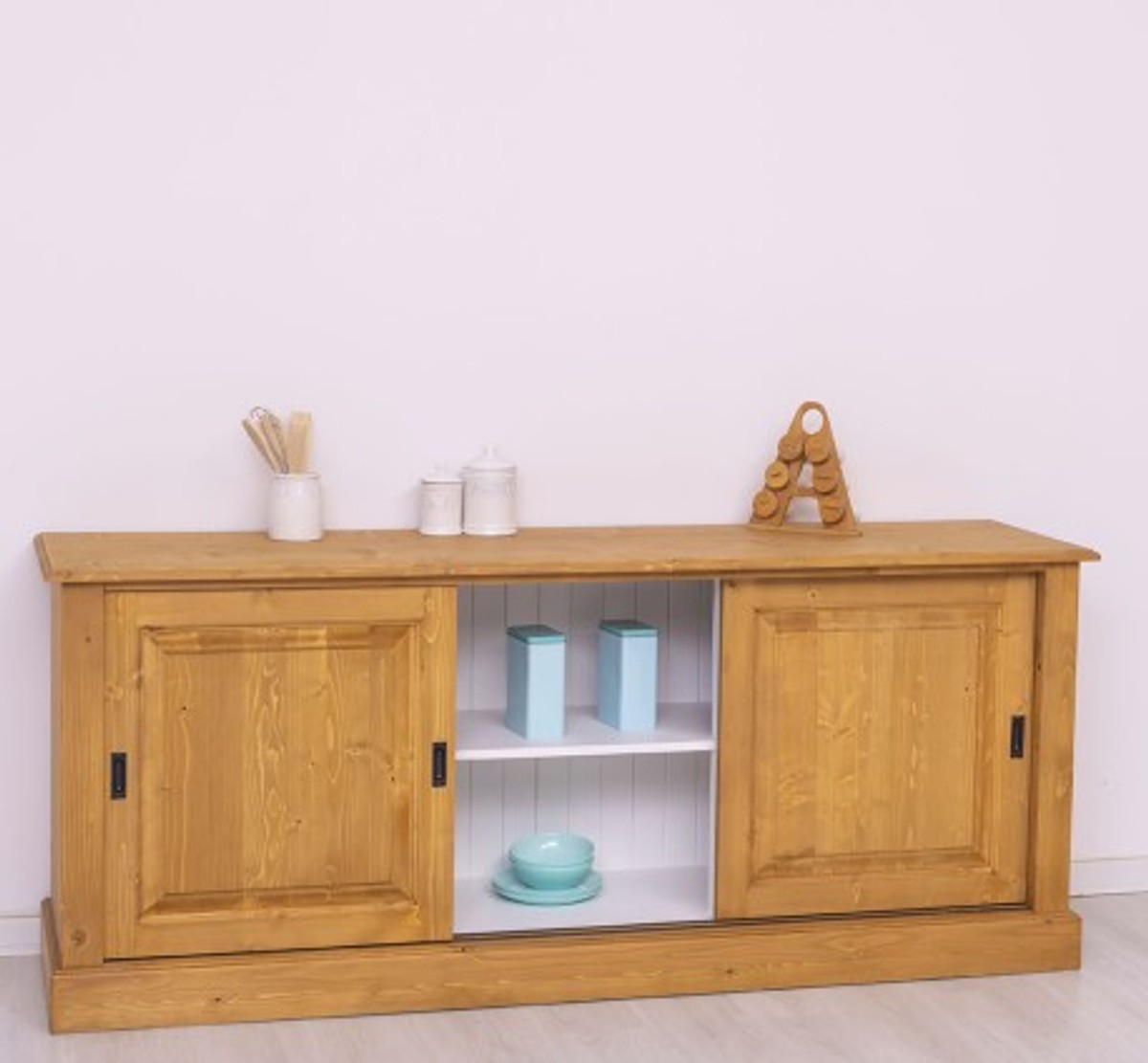 Casa Padrino Sideboard im Landhausstil mit 3 Schiebetüren, 188 x 48 x 78 cm