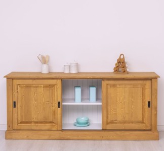 Casa Padrino Sideboard im Landhausstil mit 3 Schiebetüren, 188 x 48 x 78 cm