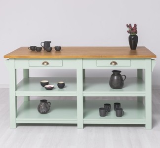 Casa Padrino Küchenschrank im Landhausstil mit 4 Schubladen, 180 x 85 x 90 cm