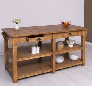 Casa Padrino Küchenschrank im Landhausstil mit 4 Schubladen, 180 x 85 x 90 cm