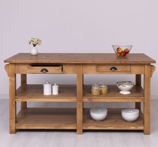 Casa Padrino Küchenschrank im Landhausstil mit 4 Schubladen, 180 x 85 x 90 cm