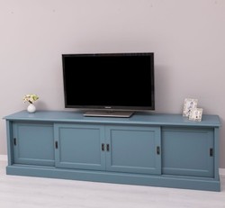 Casa Padrino TV Cabinet Country Style with 4 sliding doors, 246 x 46 x 70 cm Casa Padrino TV Cabinet Country Style with 4 sliding doors, 246 x 46 x 70 cm