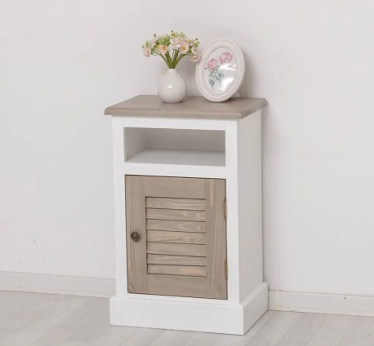 Casa Padrino Nachttisch im Landhausstil mit 1 Tür, 47 x 32 x 74 cm