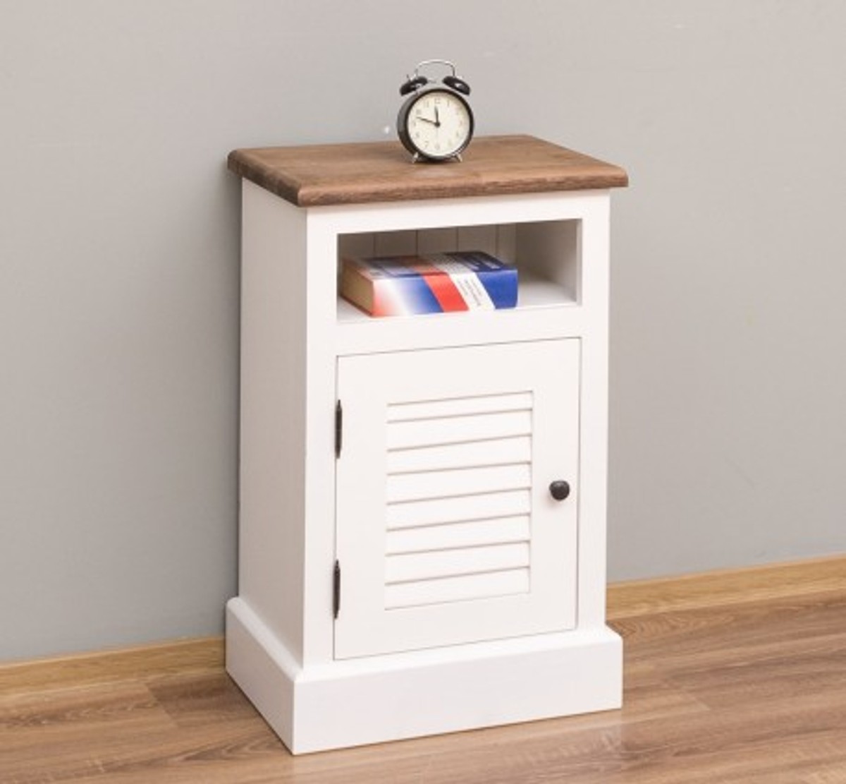 Casa Padrino Mesita de noche estilo rústico con 1 puerta, 47 x 32 x 74 cm Casa Padrino Mesita de noche estilo rústico con 1 puerta, 47 x 32 x 74 cm