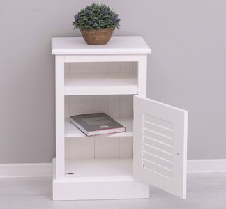 Casa Padrino Nachttisch im Landhausstil mit 1 Tür, 47 x 32 x 74 cm