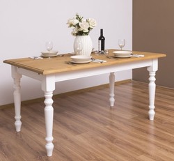 Casa Padrino Mesa de comedor estilo rústico, 160 x 90 x 78 cm Casa Padrino Mesa de comedor estilo rústico, 160 x 90 x 78 cm