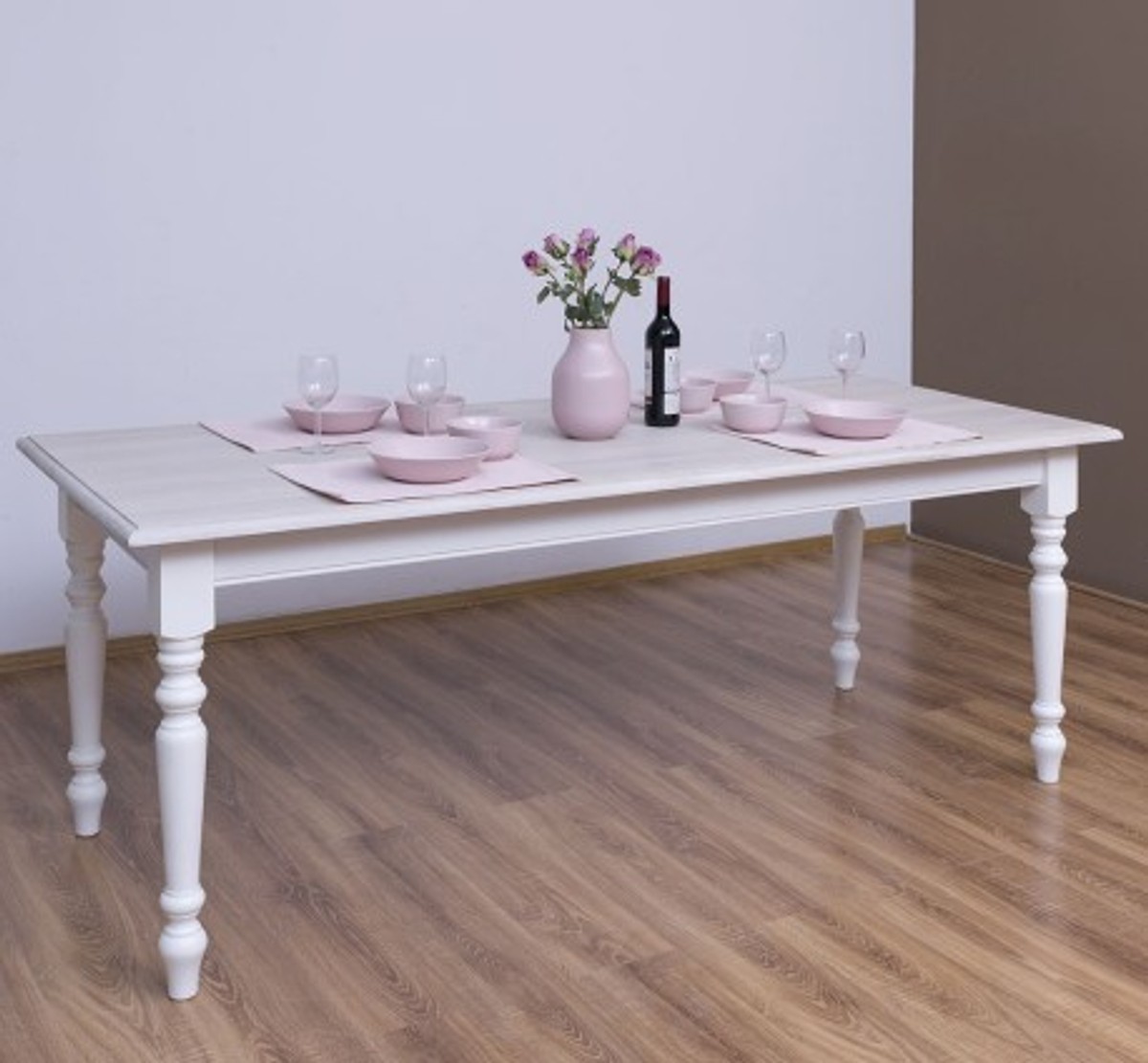 Casa Padrino Esstisch im Landhausstil mit Eichenholzplatte, 160 x 90 x 78 cm Casa Padrino Esstisch im Landhausstil mit Eichenholzplatte, 160 x 90 x 78 cm