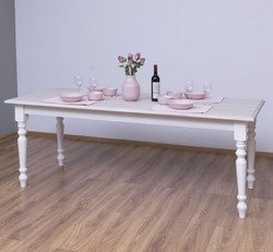 Casa Padrino Esstisch im Landhausstil mit Eichenholzplatte, 160 x 90 x 78 cm Casa Padrino Esstisch im Landhausstil mit Eichenholzplatte, 160 x 90 x 78 cm