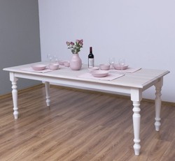 Casa Padrino Esstisch im Landhausstil mit Eichenholzplatte, 160 x 90 x 78 cm Casa Padrino Esstisch im Landhausstil mit Eichenholzplatte, 160 x 90 x 78 cm