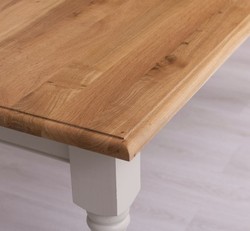 Casa Padrino Esstisch im Landhausstil mit Eichenholzplatte, 160 x 90 x 78 cm Casa Padrino Esstisch im Landhausstil mit Eichenholzplatte, 160 x 90 x 78 cm