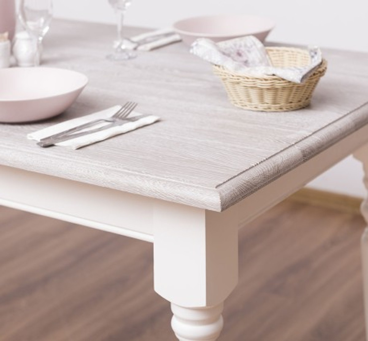 Casa Padrino Esstisch im Landhausstil mit Eichenholzplatte, 180 x 90 x 78 cm Casa Padrino Esstisch im Landhausstil mit Eichenholzplatte, 180 x 90 x 78 cm